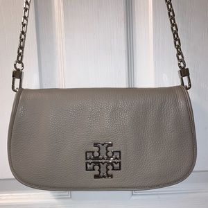 Tory Burch Britten Leather Clutch/Cross Body